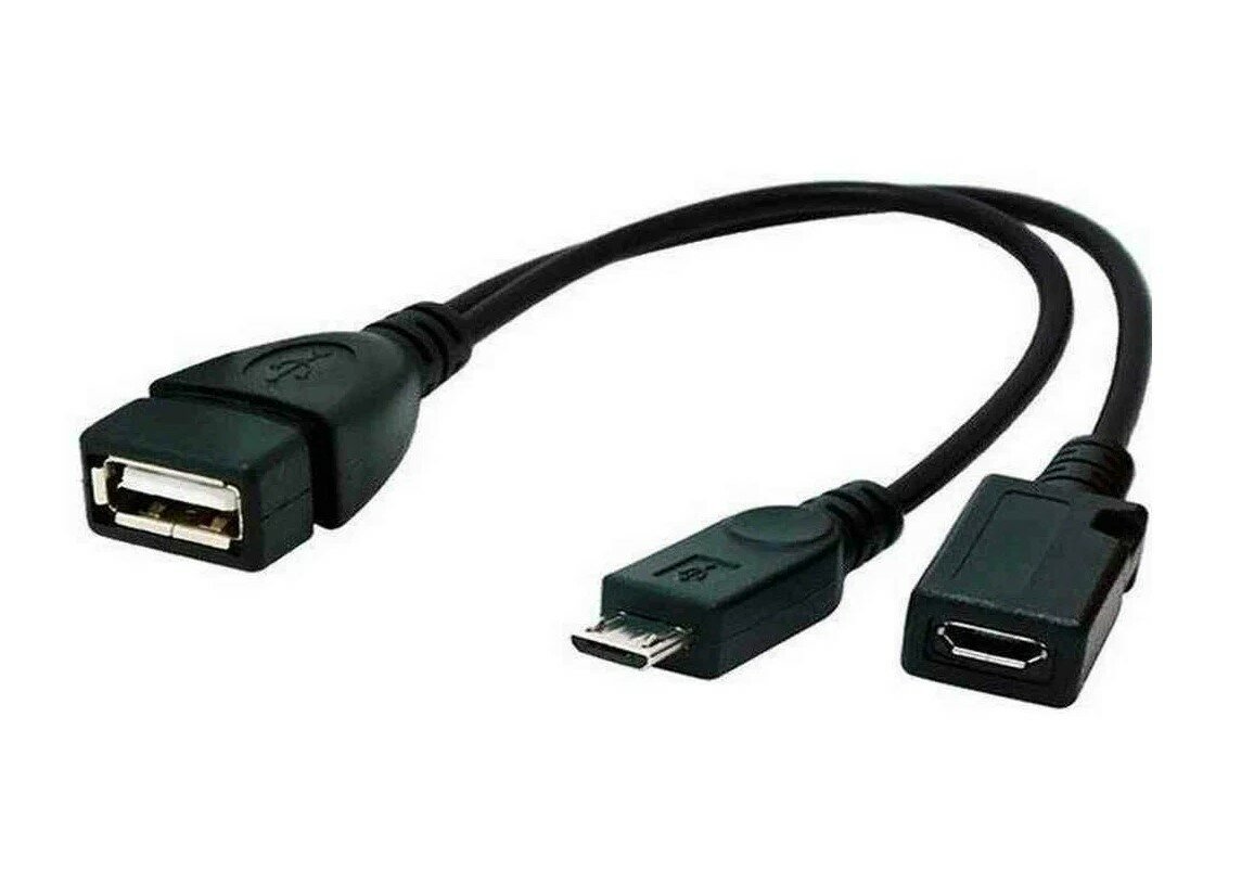 Кабель компьютерный телекоммуникационный USB 20 OTG Cablexpert A-OTG-AFBM-004 USBAF/MicroBM 015м с доп питанием пакет