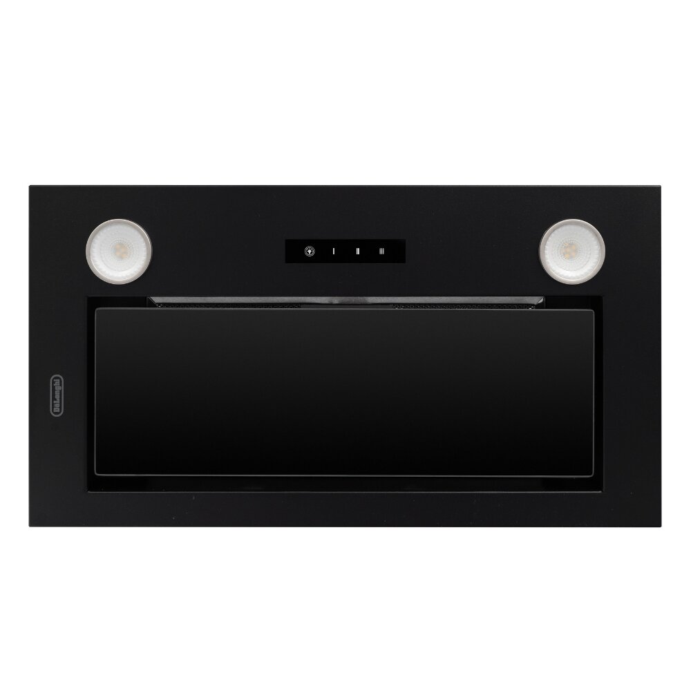 Кухонная вытяжка DeLonghi COSETTA 510 NB, 3 скорости, черное стекло, 52.6 см — фото 1