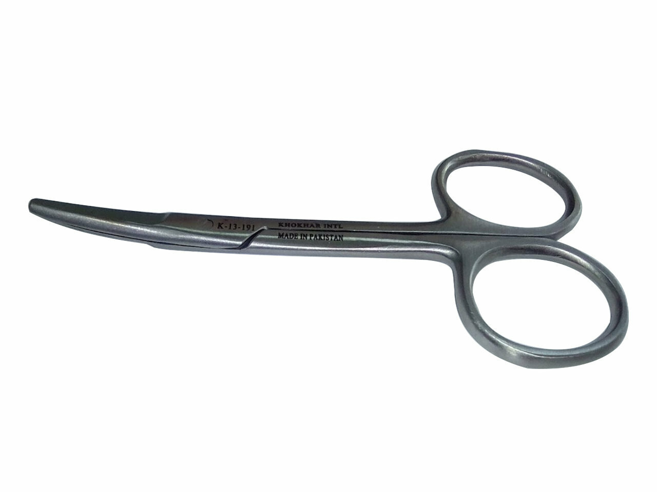 фото Ножницы тупоконечные вертикально-изогнутые 100 мм Код К-13-191 (н-22)