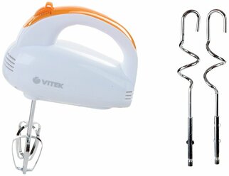 Миксер ручной Vitek VT-1492 MC белый/оранжевый .