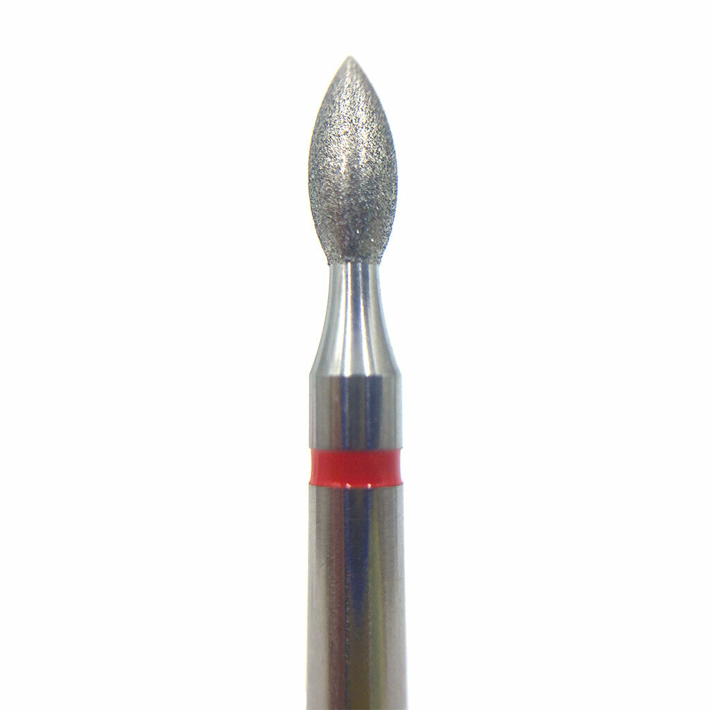 Бор алмазный 368, бутон, под угловой наконечник, D 2.3 мм, L 5.0 мм, красный