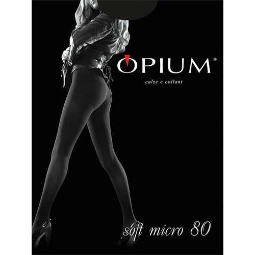 Колготки Opium Soft Micro, 80 den, размер 4, коричневый колготки opium audrey 40 den размер 4 бежевый