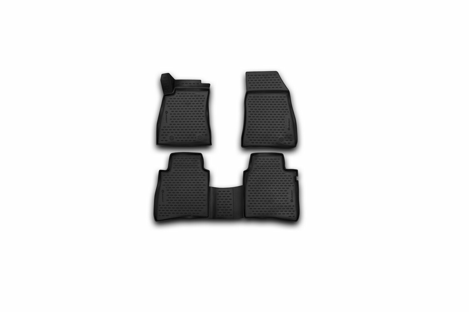 Коврики салона 3D Element NISSAN Tiida 2015> полиуретановые черные 4 шт. - фото №3