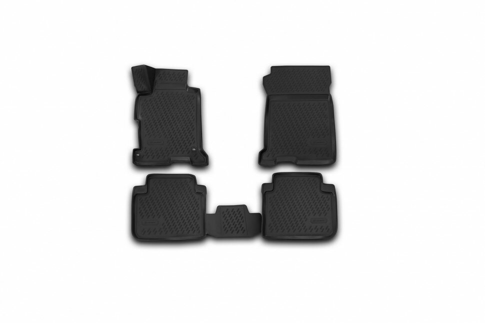 Коврики салона Element 3D HONDA Accord 2007> полиуретановые черные 4 шт. - фото №8