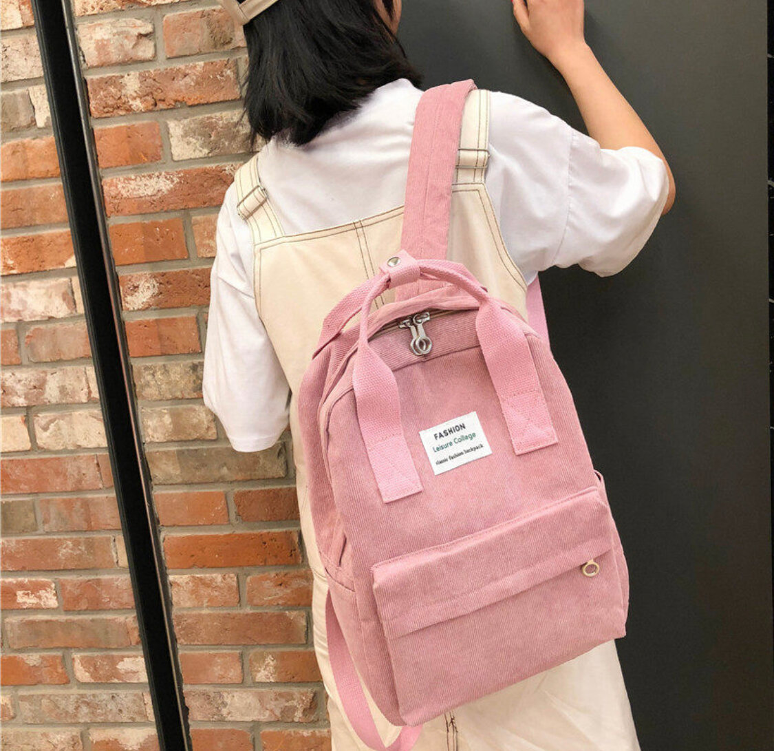 Модный женский рюкзак/Розовый