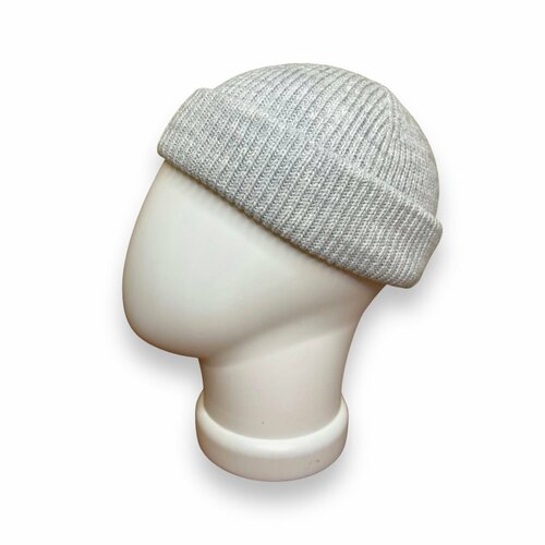 фото Шапка бини , размер 52/60, серый capshop