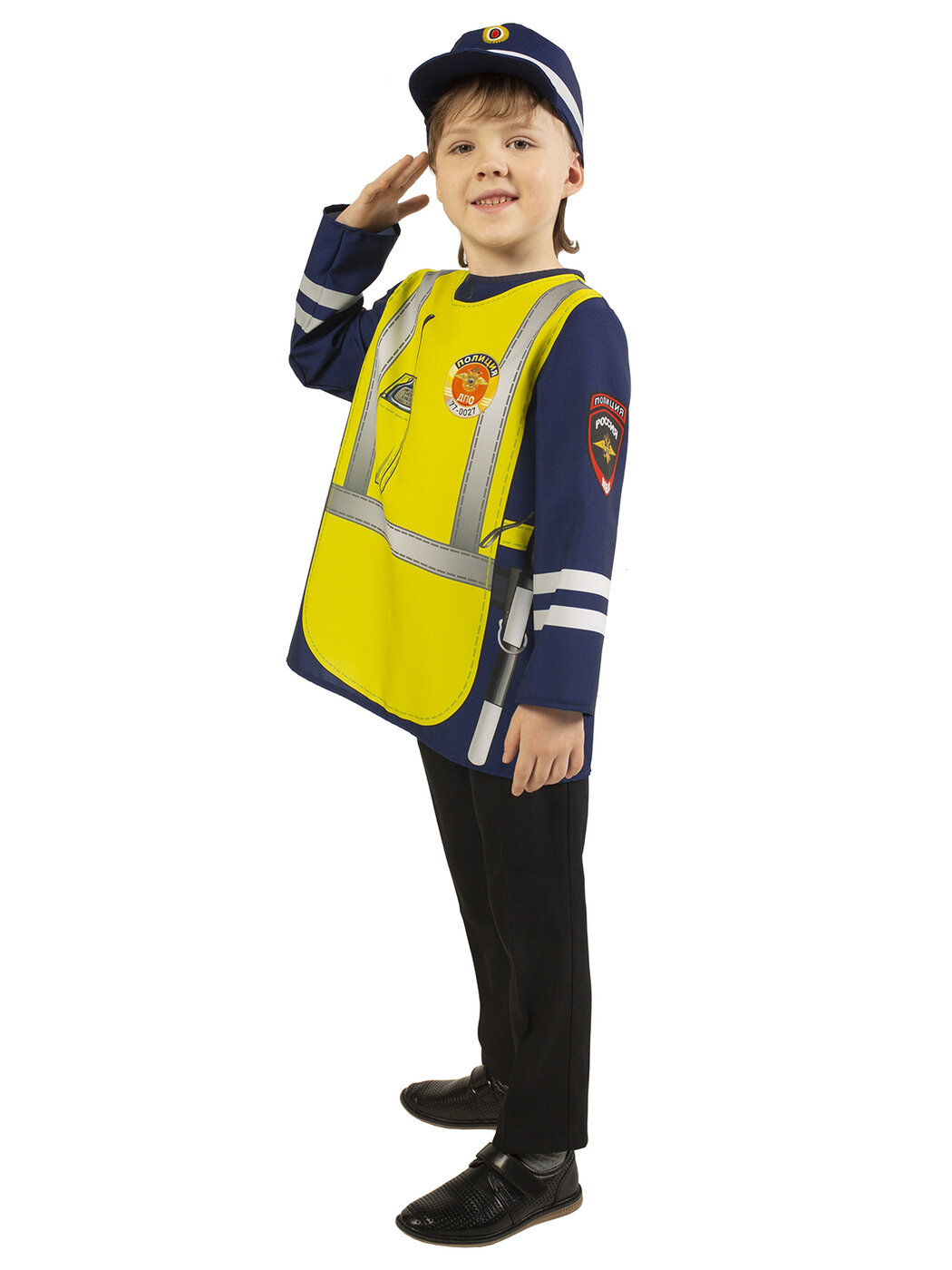 Детский карнавальный костюм Инспектор ДПС на рост 116-122 (р.30) — фото 1