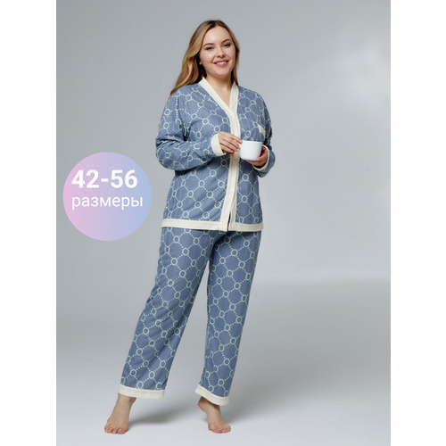 фото Пижама miracle, размер 4xl, светло-голубой