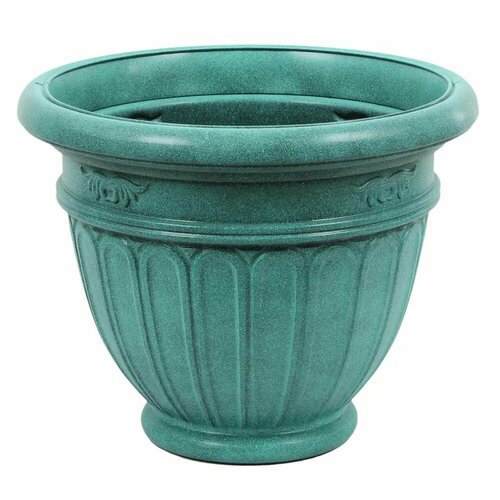 Горшок-кашпо цветочный Истрия ?50 h45 см v60 л пластик бирюзовый