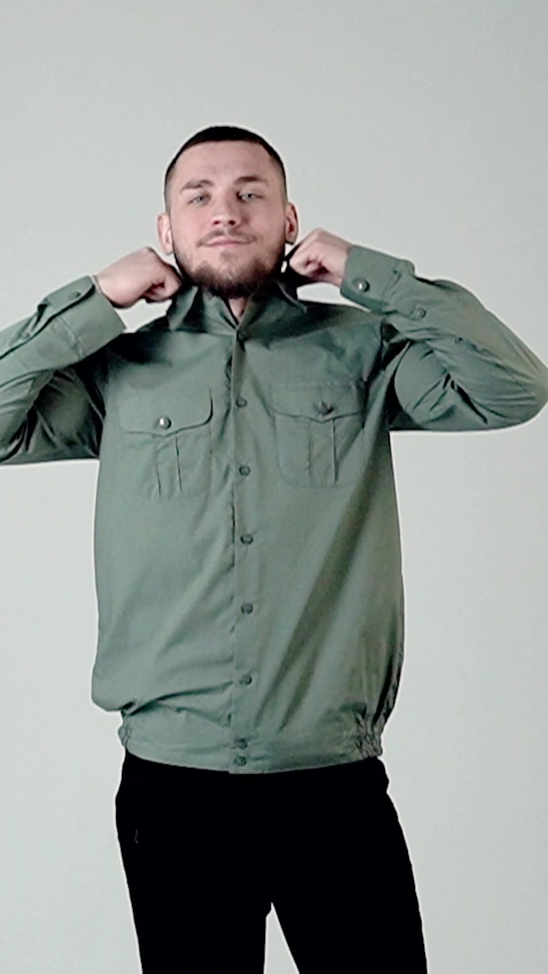 Мужская форменная рубашка Imperator Army Khaki рос. р-р: 46/S (178-186, 39 ворот) — фото 1