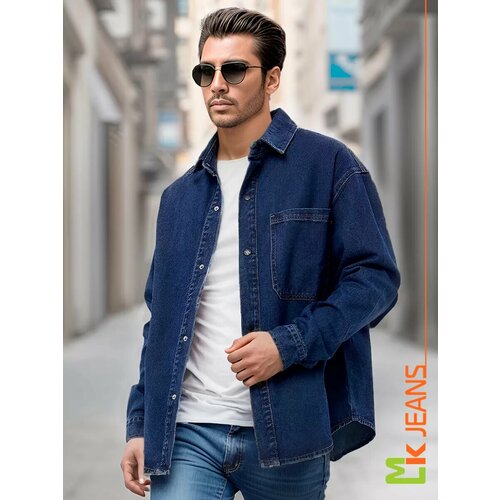 фото Рубашка mkjeans, размер s, blue