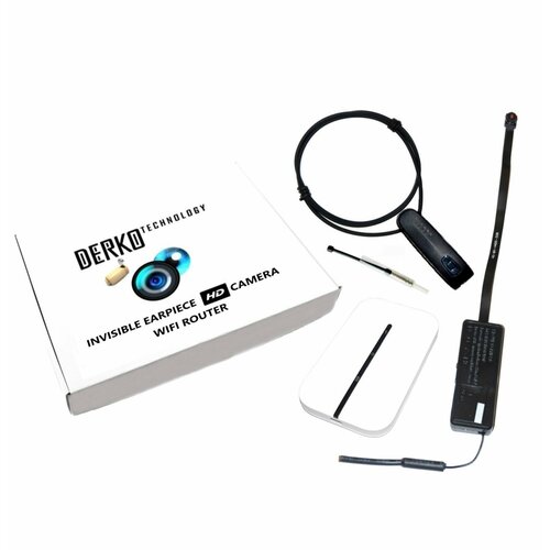Микрокамера и Wi-Fi роутер с гарнитурой Bluetooth и микронаушником Магнит 2 мм 16000₽
