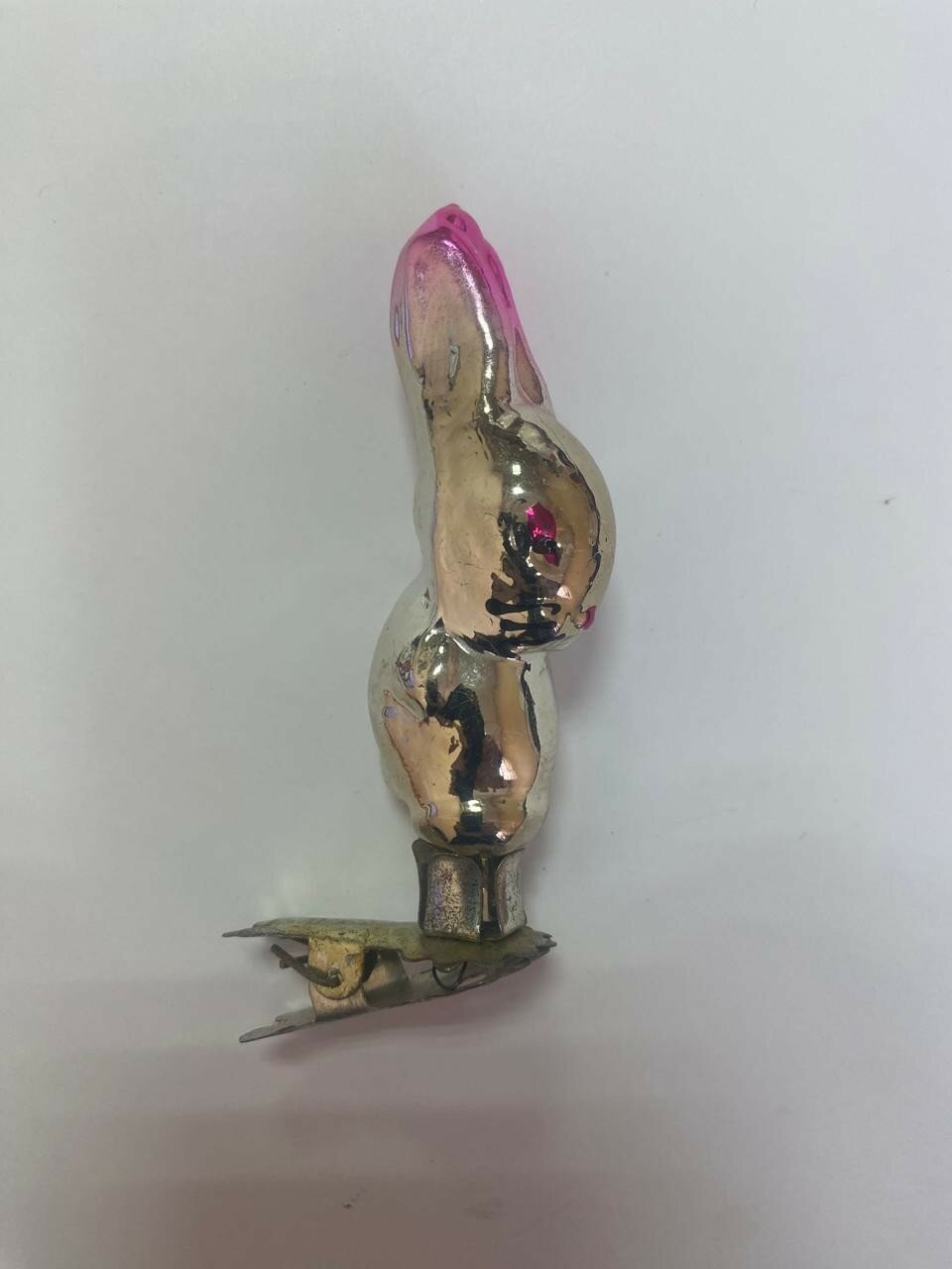 Игрушка на елку Зайчик Винтаж из СССР