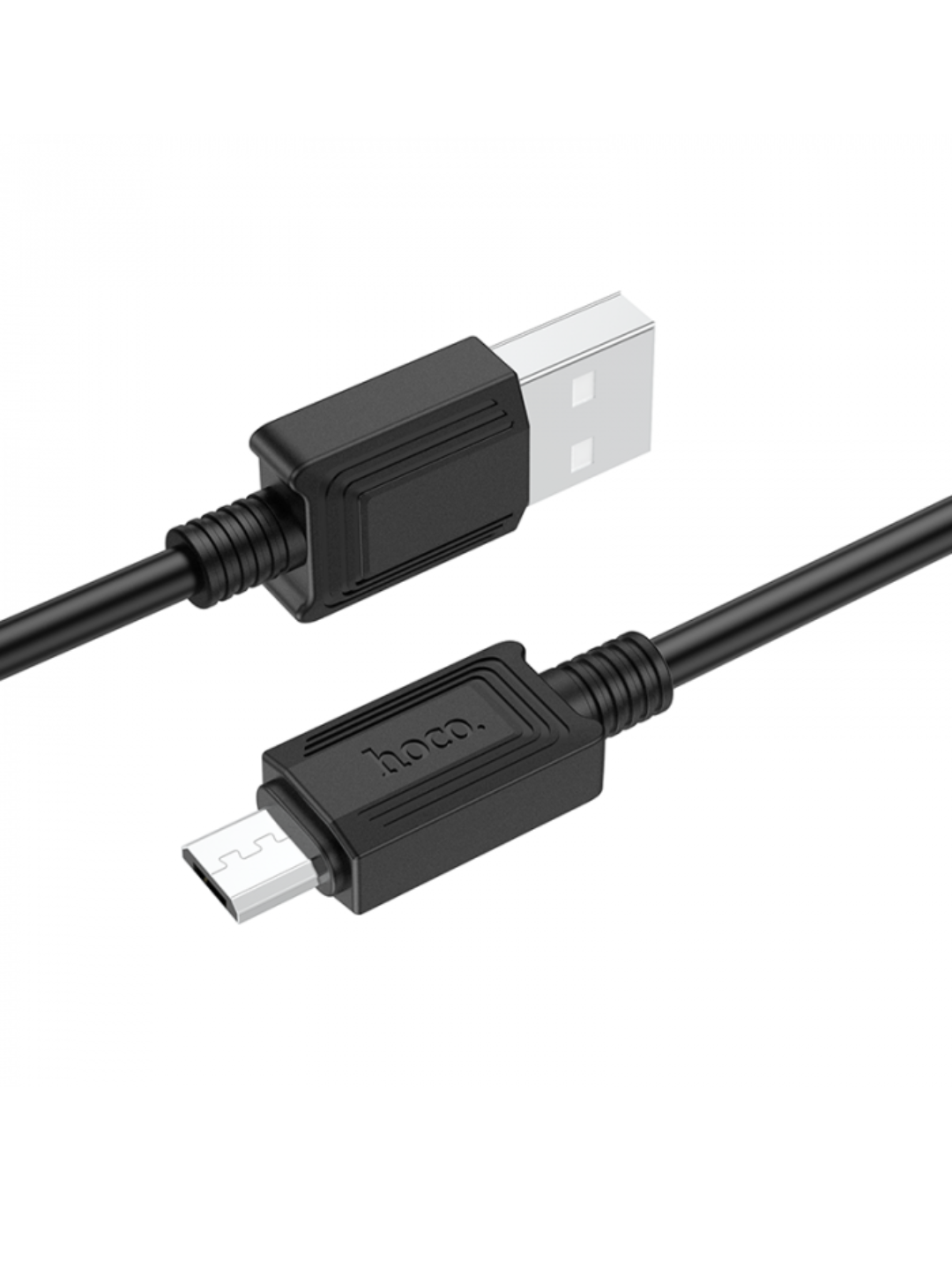 Кабель быстрой зарядки hoco X 73, Type-C, micro, плоский, черный — фото 1