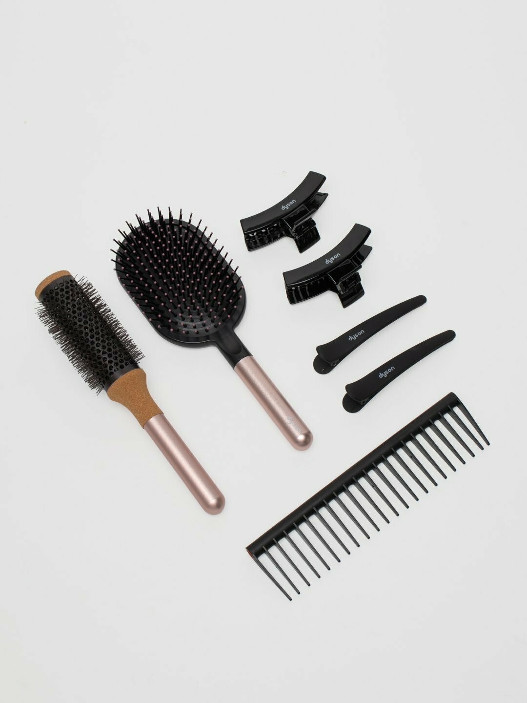 Расческа-стайлер Dyson 7-in-1, ортодонтическая, для взрослых, средняя жесткость, 7 насадок
