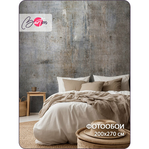 фото Фотообои на стену флизелиновые 3d лофт бетон 200х270 см bartonwall m201 barton wallpapers