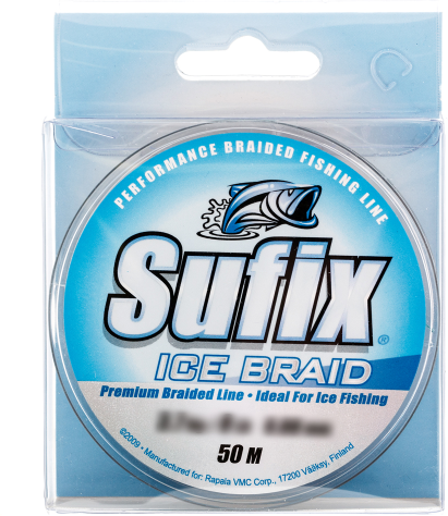 Плетёный шнур Sufix Ice Braid 50м. 0.14мм. BLUE