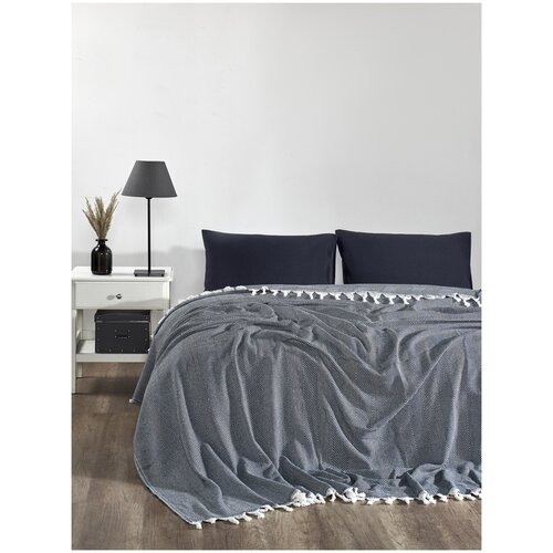 Покрывало Linens Drape, 200 х 230 см, синий