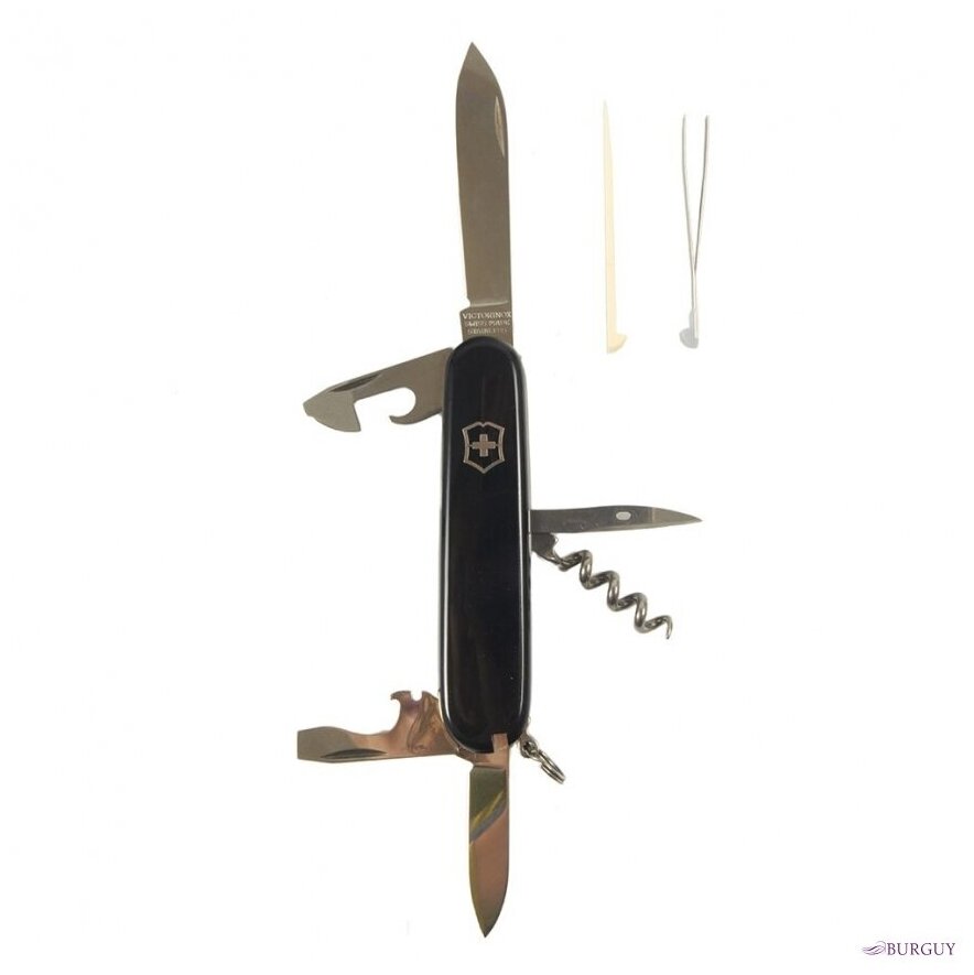 Нож перочинный Victorinox Spartan (1.3603.T2) 91мм 12функций синий полупрозрачный карт.коробка - фото №12