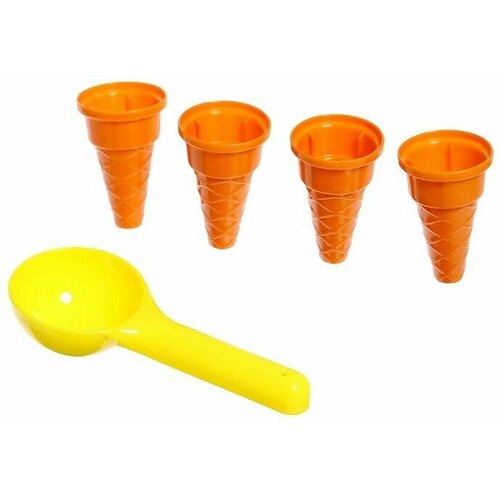 Песочный набор Мороженое формочки с совочком 5 предметов 612₽