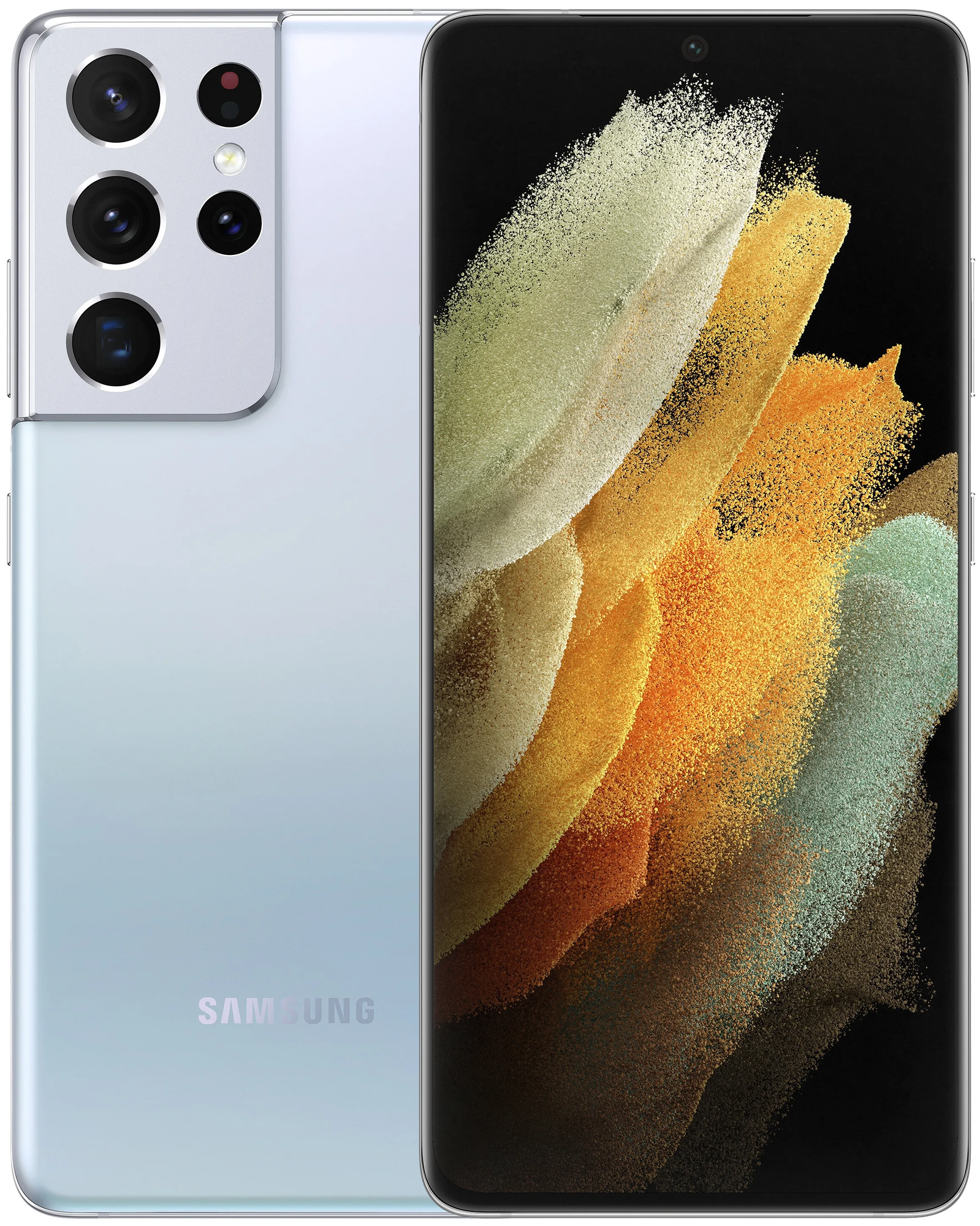 Смартфон Samsung Galaxy S21 Ultra 5G 12/128 ГБ, Dual nano SIM, Серебряный фантом
