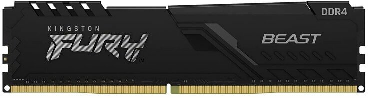 Модуль памяти Kingston FURY DDR4 DIMM 8Gb 3200МГц CL16 (KF432C16BB/8), 1604801