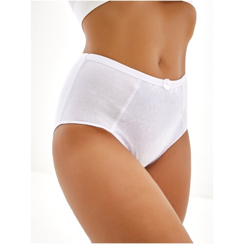 фото Трусы женские хлопок с высокой талией большой размер утягивающие слипы кружевные классические китай