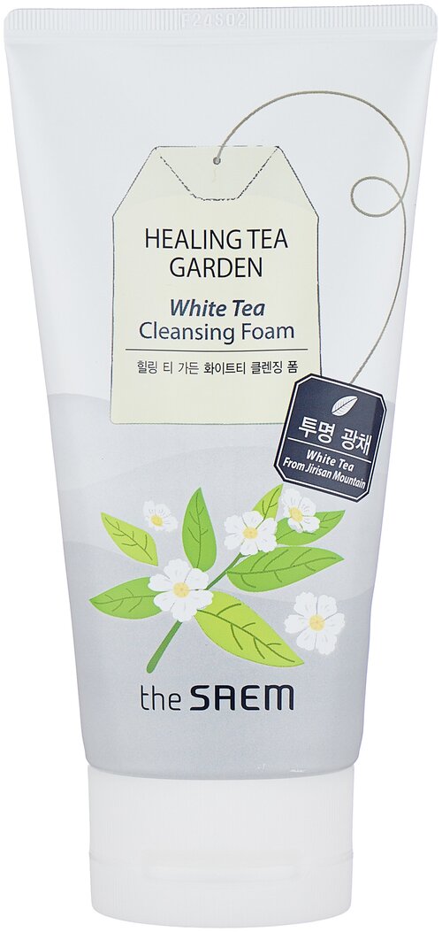 The Saem пенка для умывания освежающая с экстрактом белого чая Healing Tea Garden, 150 мл, 150 г