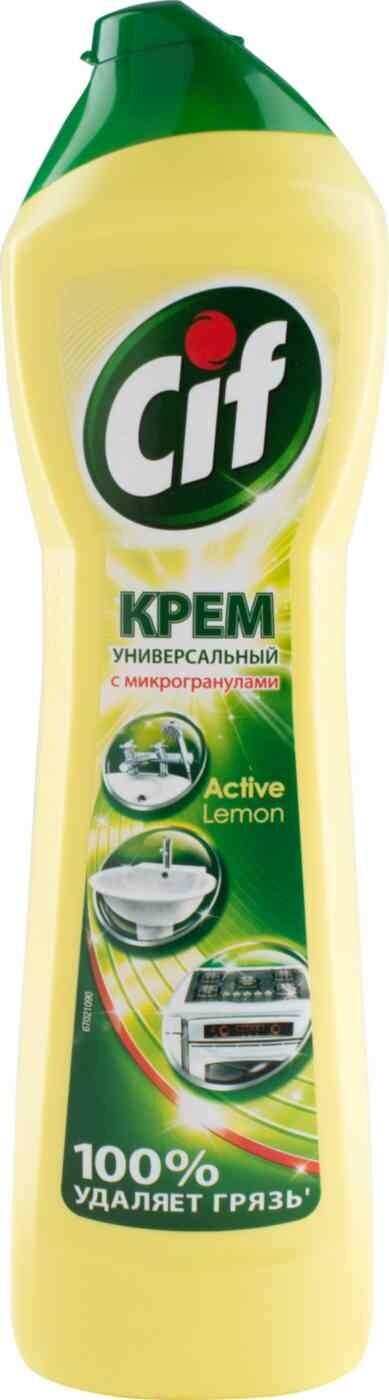 Чистящий крем Cif Active универсальный лимон