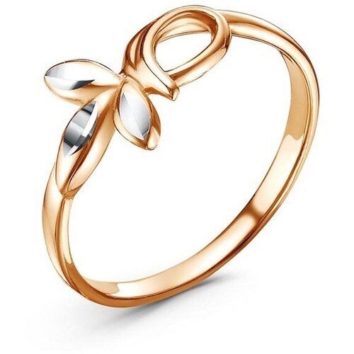 Кольцо Красная Пресня, золотой кольцо с синим опалом веточка позолота с родированием размер 19