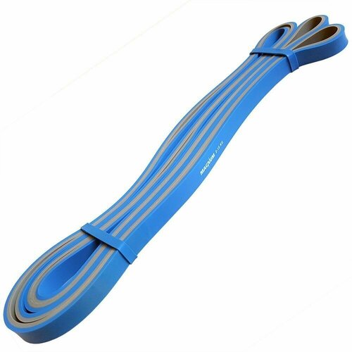 Эспандер - Резиновая петля двухцветная Magnum, нагрузка 2-15 кг, серо-синий