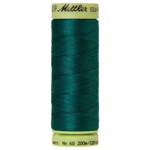 Нить для машинного квилтинга SILK-FINISH COTTON 60, 200 м 100% хлопок 2793 Tidepool ( 9240-2793 )