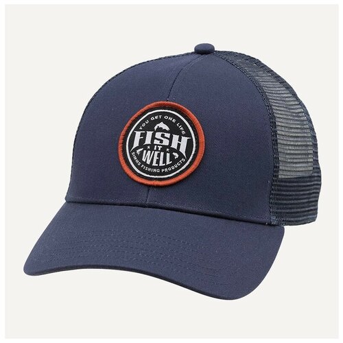 Simms Бейсболка Fish It Well Trucker one size, dark moon активный отдых