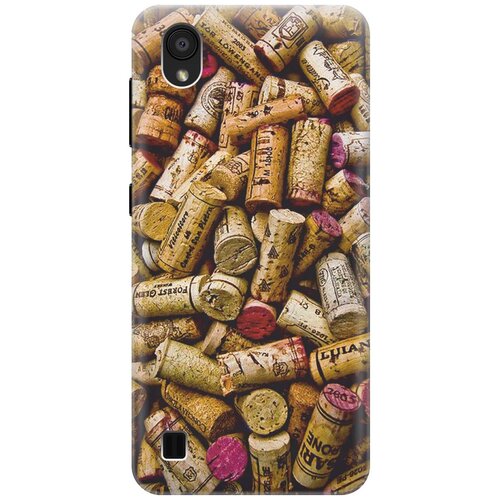 фото Re:pa накладка transparent для zte blade a5 (2019) с принтом "россыпь винных пробок"