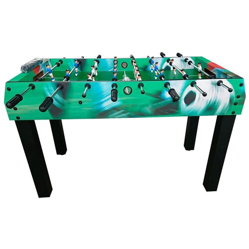 фото Игровой стол для футбола dfc sevilla hm-st-48002 черный/цветной борт