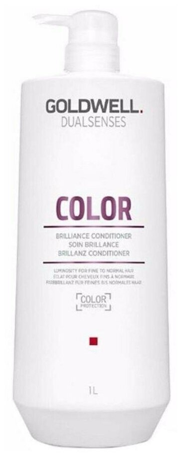 Goldwell Dualsenses кондиционер Color brilliance conditioner для блеска окрашенных тонких и нормальных волос, 1000 мл