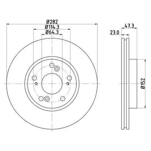 фото Тормозной диск nisshinbo nd8024k