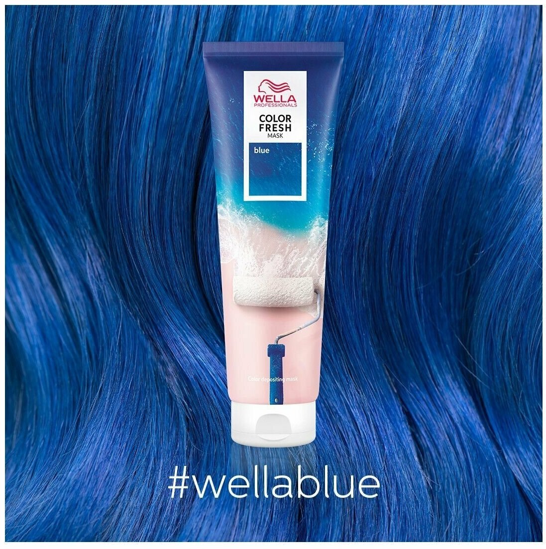 Оттеночная маска WELLA PROFESSIONAL Color Fresh Синий 150 мл - фото №5