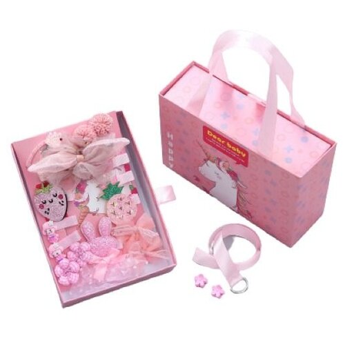 Комплект заколок для девочки 18шт. Happy