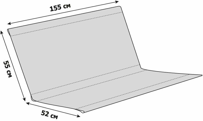 Сиденье для качелей садовых 1550x550/520 мм. (оксфорд 600, красный), Tplus - фотография № 3