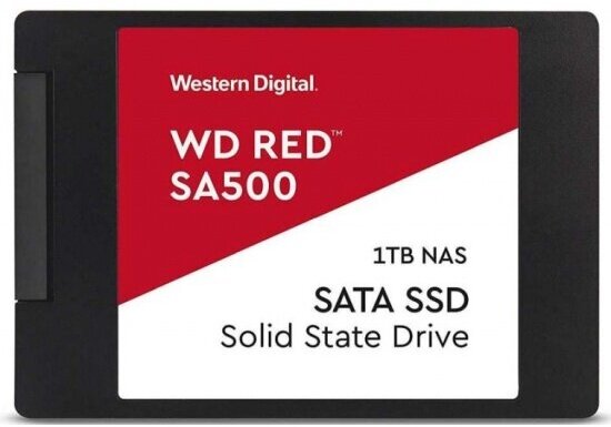 SSD диск Western Digital Red SA500 2.5" 1.0 Tb SATA III TLC 3D (WDS100T1R0A)