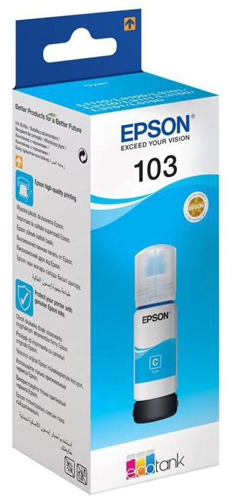 Картридж Epson EcoTank Cyan ink bottle for 103