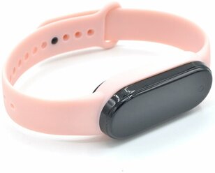 Ремешок силиконовый INAKS для фитнес-браслета Xiaomi Mi Band 5, светло-розовый