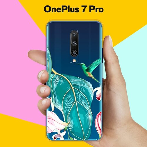 Силиконовый чехол на OnePlus 7 Pro Колибри / для ВанПлас 7 Про