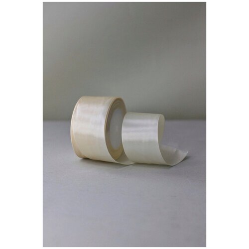 Лента атласная 50 мм светло-бежевый