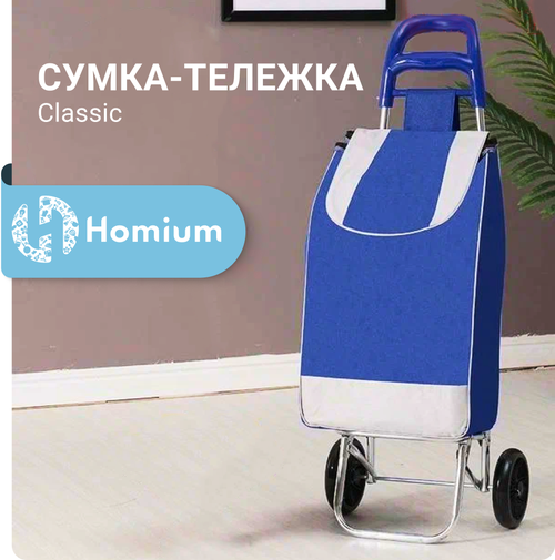 Сумка-тележка Homium, 35х85х27 см, ручная кладь, голубой