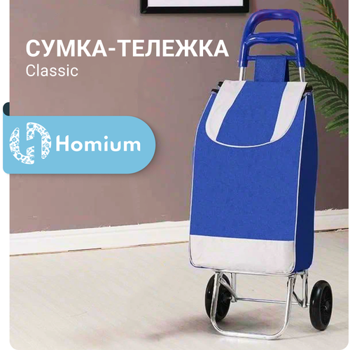 фото Сумка-тележка homium, 35х85х27 см, ручная кладь, голубой