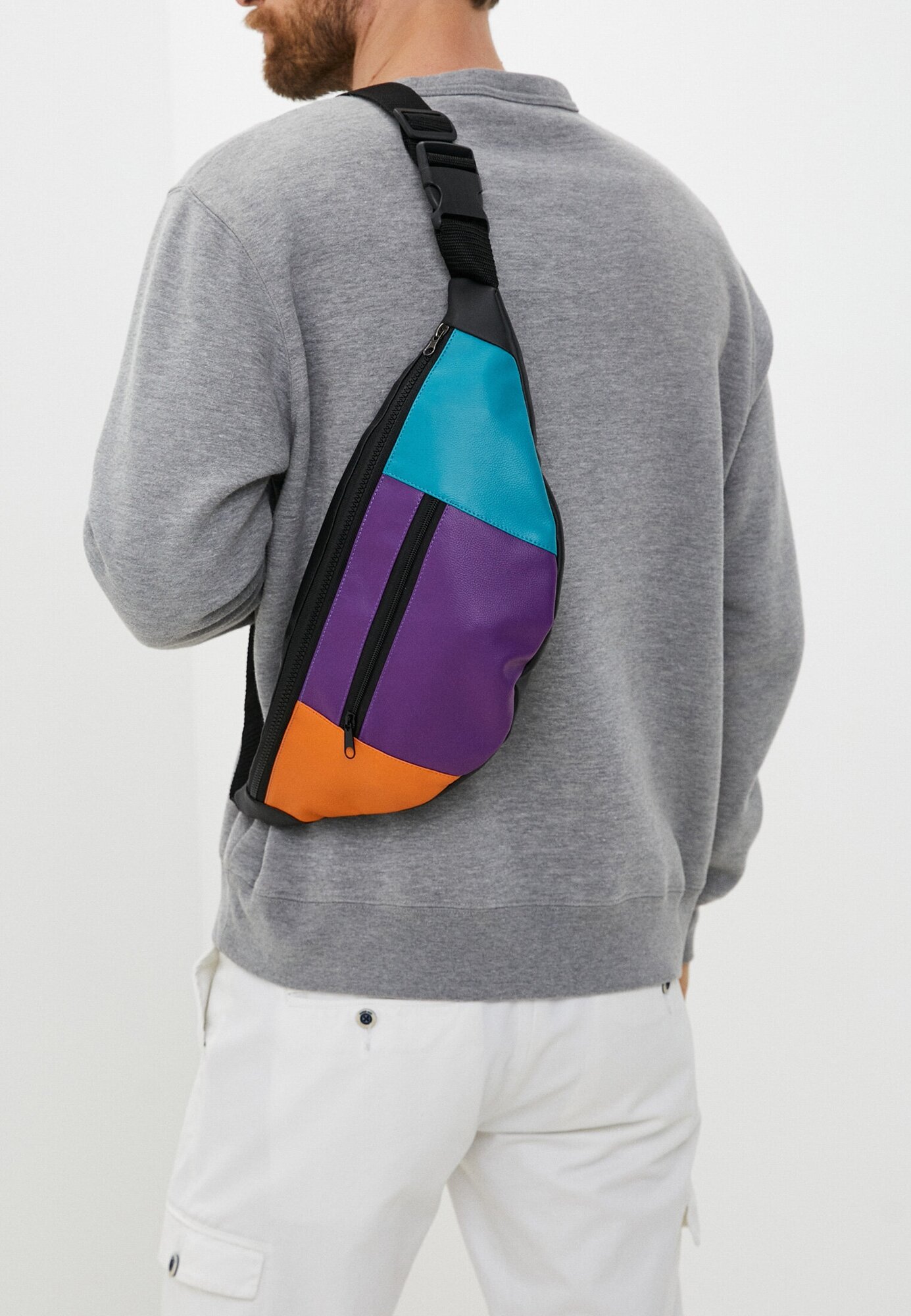 фото Поясная сумка кросс-боди мужская женская Big Bang Socks