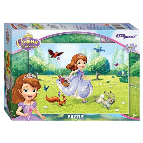 Пазл Step puzzle Disney Принцесса София (82134), 104 дет. игровой набор disney софия прекрасная комната софии 8 см мебель аксесс подвижн