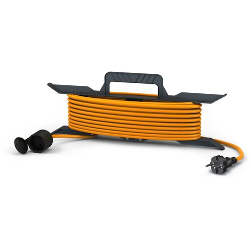 Удлинитель шнур Партнер-Электро GardenLine на рамке б/з ПВС 2х1 10A 30м IP 44 оранж. шн